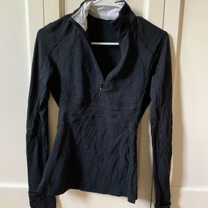 Women’s Lululemon black quarter zip